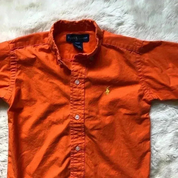 Ralph Lauren Short  Sleeved Button Down Shirt 2T - Picture 4 of 14